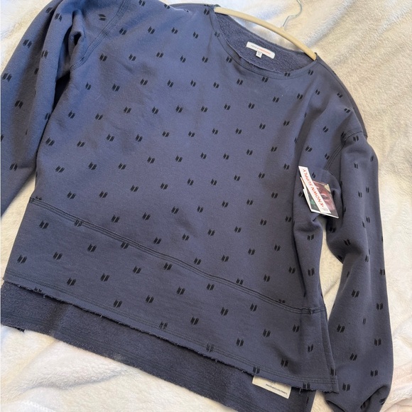 Known Supply Tops - Known Supply Sweatshirt Blue Rough Seams